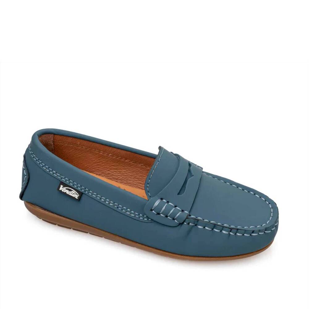 NEW VENETTINI women's atlas new sole penny loafer driving moccasin in marine gum